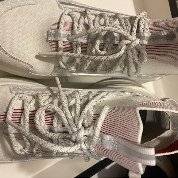 Moncler white with stripe sneakers size US 10 IT 41 - Picture 10 of 10